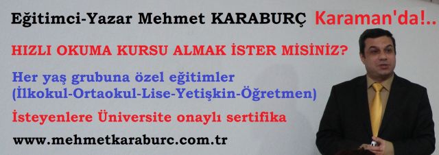 MEHMET KARABURÇ KARAMAN'DA...